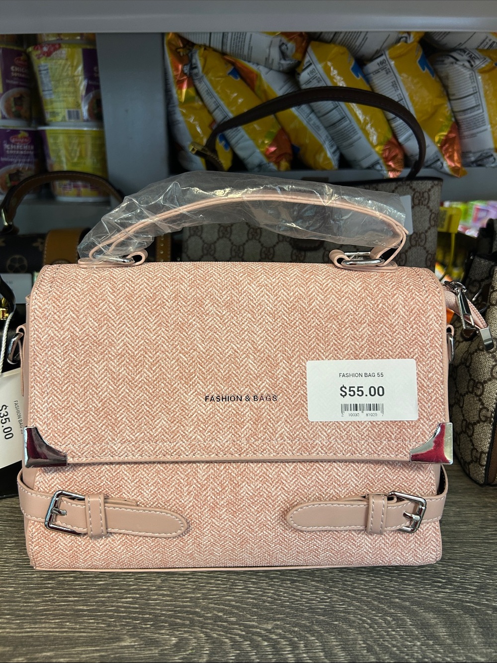 Pink Top-Handle Satchel